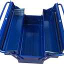 TRUSCO ST-3500-B 2-Tier Tool Box, 13.8 x 6.3 x 10.2 inches (350 x 160 x 260 mm), Blue