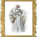 GUOER 8x10 Picture Frames Vintage Photo Frame with Glass Front Antique Picture Frame for Tabletop Wall Hanging (8x10, Shiny Golden)