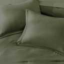 WRENSONGE King Size Comforter Set- 7 Pieces Soft Olive Green Bed in a Bag King with Fitted Sheet, Flat Sheet, 2 Pillow Shams, and 2 Pillowcases-Warm King Bedding Set for All Seasons