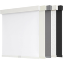 AOSKY Blackout Roller Shades Cordless Blinds for Windows, Free-Stop Shades with Valance, Thermal Insulated Fabric, UV Protection, Natural Woven Blinds for Home and Office (27" W x 72" H, White)