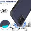 for iPhone 11 Case: Dual Layer Protective Heavy Duty Cell Phone Case Shockproof Rugged Bumper Tough with Screen Protector - 16ft Military Grade Drop Tested for Appple iPhone 11 (6.1 inch), Blue