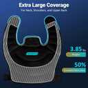 Comfytemp Large Ice Pack for Neck Shoulders Upper Back Pain Relief with Straps, Reusable Gel Ice Wrap Hot Cold Compress Therapy Recovery for Upper Back, Cervical Injuries, Rotator Cuff (Large, Black)