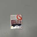 Curvlife Medium Press On Nails Kit - Full Cover False Almond Press on Nail Tips with Glittery Lines Designs, Reusable & Glue Included - Easy Application Nail Accessories for Women