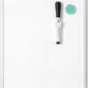 U Brands Contempo Magnetic Small Whiteboard, 11" x 14, White Modern Frame, Mini White Board for Students, Fridge and Locker Dry Erase Board, Includes Marker & Magnet