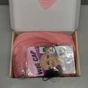 Pink Bob Wig for Women 12 Inch Straight Pink Wigs Middle Part Heat Resistant Synthetic Wig