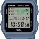 Casio Pop LF-30W Series | Digital Watch | Blue | World Map Display | Bio-Based Resin Band | LED Light | Stopwatch | Countdown Timer | World Time | Multi Alarms | Water Resistant | 3 Year Battery