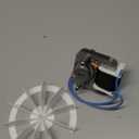 Bathroom Vent Fan Motor and Ceiling Blower Wheel Replacement Electric Motors Kit Compatible with Nutone Broan 50CFM 120V (1 Pack)