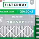 Filterbuy 20x20x2 Air Filter MERV 8 Dust & Allergy Defense (6-Pack)