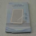 Travel Makeup Mirror with Light, Rechargeable Portable Mirror with Dimmable Touchscreen, Folding Mirror for Travel, Office, Home, 3 Colors of LED Lights, Gift for Girls (White)