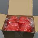 24 Pcs Small Heart Containers Heart Plastic Storage Boxes with Clear Window Lids Valentine's Day Gift Boxes for DIY Presents, Crafts Organizer 4.53 x 3.94 x 1.18 Inches (Red)