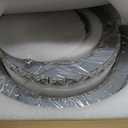 Modern Crystal Chandelier LED Chandeliers for Dining Room 3 Ring Chandelier Silver Round Pendant Lighting Adjustable Stainless Steel Ceiling Light Fixture for Living Room Bedroom Foyer Entryway