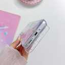 Compatible for Samsung Galaxy S24+ Plus / S25+ Plus Case, Cute Clear Cases with Design Stars and Moon Bling Glitter Planet Aesthetic Silicone Cover Women Girls for Samsung S24+ 6.7'', Space