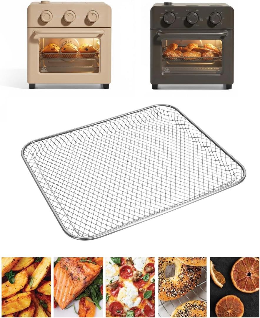 Air Fry Mesh Baskets Compatible with Our Place Wonder Oven 12.7 Quarts, 1-Pack Food Grade Stainless Steel Baking Rack Tray Replacement Accessories, Dishwasher-Safe, Supports 6 Preset Cooking Options