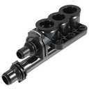 X AUTOHAUX Engine Coolant Thermostat Housing Assembly for BMW 525i 525xi 528i 528xi 530i 530xi 545i 550i 17127507982 17217559962