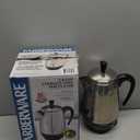 Farberware Electric Coffee Percolator, Stainless Steel Basket, Automatic Keep Warm, No-Drip Spout, 8 Cup
