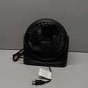 Amazon Basics Air Circulator Fan, Desk Fan for Bedroom, Home and Office, With 90-Degree Tilt Head, 3 Speed Settings, Lightweight (3 LBS), 35 Watts, Black, 11.1"W x 6.3"D x 10.9"H