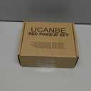 UCANBE Red Halloween Makeup Kit  Clown Vampire Joker Demon Makeup Set for SFX Costume Cosplay with Eyeshadow Palette, White Foundation, Red Liquid, Black Eyeliner, Setting Powder & Sponges