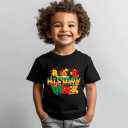 Juneteenth Shirts for Kids  Short-Sleeve T-Shirt for Boys & Girls, Ages 2-8, Celebrate Juneteenth Black History (Black)
