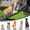 Upgraded Dog Ramp for Car 71" X-Long & 20" Wider Folding Dog Ramps for Large Dogs with Non-Slip Rug Surface Portable Dog Car Ramp for SUV Car & Truck, Outdoor Dog Ramp Up to 270 LBS
