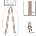 1.5" Wide Purse Strap Adjustable Replacement Gunmetal Hardware Long Crossbody Bag Strap for Thick Shoulder Bags Canvas Handbags Straps