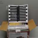 Mini Loaf Pans with Lids and Spoons (100 Pack, Black-gold, 6.8oz) Rectangular Aluminum Foil Baking Pans