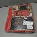 ZOBER 600D Oxford Fabric Rolling Christmas Tree Storage Bag - Fits 7.5 Ft Artificial Trees - Waterproof Christmas Tree Bag For Storage Box For Xmas, Durable Handles and Wheels - Card Slot - Red
