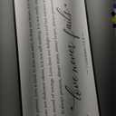 PEONIA 41" x 15" Love Never Fails Wall Decor - Perfect Large Size Love Is Patient Love Is Kind Wall Art Decor Above Bed Express Love Wall Decor (Black)