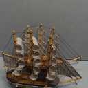 2 Handmade Crafts with Multiple Sailboat Models for Decorating Sailboats and Ocean-Themed Sailboats. Wooden Sailboats Suitable for Home and Office Desks (Wood Color)