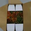 Der Rose 4 Pack Fall Fake Plants Mini Artificial Greenery Potted Plants Fall Decorations for Home Decor Indoor Office Table Room Farmhouse Bathroom Fall Decor (Orange)