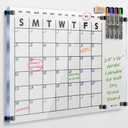 Acrylic Dry Erase Calendar for Wall 23x16 Clear Acrylic Wall Calendar White Board Calendar Home Office