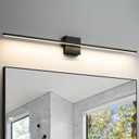 Bathroom Vanity Light Fixtures Over Mirror - 39 Inch Matte Black Vanity Lights for Bathroom 28W 3500K Dimming LED Vanity Light Bar Modern Wall Sconce Lighting for Mural