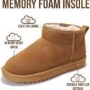 Project Cloud 100% Genuine Leather Ankle Boots for Women - Water Resistant with Memory Foam Insole Winter Boots for Women - Trending Shoes & Comfortable Women's Ankle Boots (Hippy) (6.5)