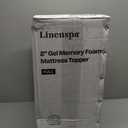 Linenspa Memory Foam Mattress Topper, Full Size - 2 Inch Gel Infused Memory Foam - Plush Feel - Cooling and Pressure Relieving - CertiPUR Certified