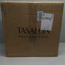 TASALON Rolling Stool - Adjustable Stool with Wheels - Soft Swivel Workbench - Desk Chair for Kitchen, Salon, Spa, Tattoo, Pedicure - Massage Salon Esthetician Chair  Black