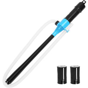 Portable Power Battery Pump, Electric Fuel Transfer Pump Hand Held Water Transfer Pump,2.2 Gallons per Min, siphon pump for Fuel Water Gas Fish Tank (Blue)