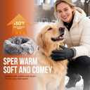 PULIOU Winter Waterproof Thermal Gloves for Men Women, Cold Weather Windproof Ski Snow Gloves with Touchscreen Fingers for Running Cycling Hiking Driving (Small, Black)