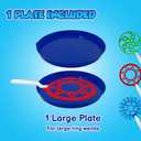 Bubble Wands for Kids - Giant Bubble Wand Set with Tray, Outdoor Toy for Kids, 11 Pcs Large Ring Kit with Mix Solution
