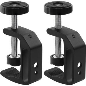 Universal C-Clamp With 1/4 And 3/8 Thread Hole For Desktop Mount Holder LCD Monitor Flash Desks Carts Benches Worktables (2)