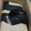 OLANLY Outdoor Rug 9x12 ft Waterproof, Reversible Outdoor Plastic Straw Rug, RV Mat, Indoor Outdoor Carpet Clearance for Patio, Camping, Balcony, Deck, Backyard, Black & Beige