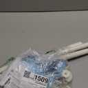 White Curtain Rods for Windows 28 to 48 Inches Adjustable Decorative 1 Inch Diameter Single Window Curtain Rod Set with Classic Finials, White Finishing