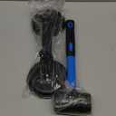 Floor Gap Fixer Tool for Laminate Floor Gap Repair Include Suction Cup and Mallet (Can't use on scraped surface floor) (Blue)