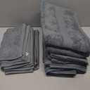 LANE LINEN 100% Cotton Towels Set for Bathroom - 16 Piece Family Pack - Soft, Absorbent & Quick Dry - 4 Bath, 8 Washcloths, 4 Hand Towels - OEKO TEX Certified, Machine Washable & Durable - Cool Grey