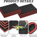 6 Pack Tool Box Foam Inserts for Cases,Tool Box Liner Polyethylene Sheets, Toolbox Kaizen Organizer and Storage Shadow(18 x 12 x 1 Inch,Red, Black)