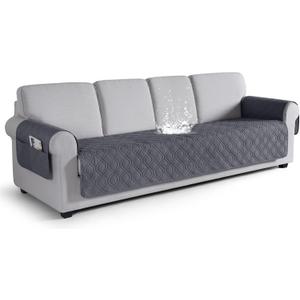 VANSOFY Couch Cover, Waterproof Sofa Covers Washable Slipcover Furniture Protector Couch Seat Covers Non-Slip Couch Cover for Dogs, Pets(Oversized Sofa, Dark Gray) (Oversized Sofa(Seat Width: 78.7"))