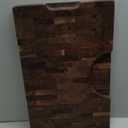 American Black Walnut Cutting Board - 19.7" x 12.2" (ExtraThick 1.7") Hardwood Butcher Block, Charcuterie, Heavy Duty End Grain Wood Chopping Board with Juice Groove & Handles (Oil & Plate Included)