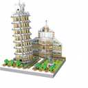 Leaning Tower of Pisa Micro Mini Building Blocks - 8.7"Scale Architecture Model Kit for Adults, Collectible Display Toy with Detailed Manual, STEM Educational Toy for Teens & Adults (1700+ Pieces)