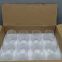 Stemless Wine Glasses Set of 12, 15 Ounce Smooth Rim Standard Wine Glass Tumbler for Red, White Wine, Dishwasher Safe