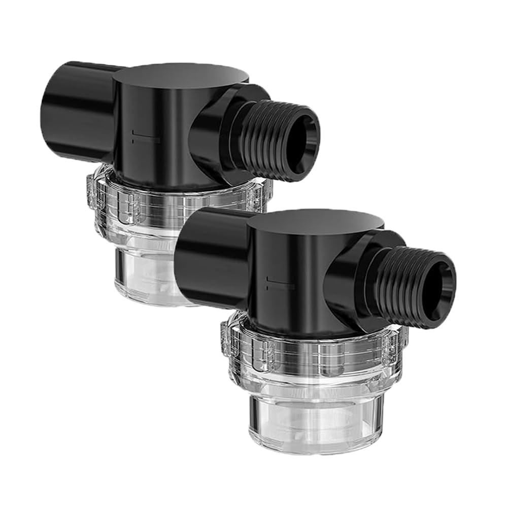Cxztcl Water Pump Strainer 2 Pack, 1/2 Inches Hose Barb in-Line Strainer Twist-On Pipe Sprayer Filter for Water Pump RV Camper Marine Boat Lawn