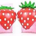 Inflatable Strawberry Arm Bands Pack of 4