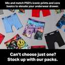 PSD Underwear Youth Boys Boxer Briefs - Smiley Print, Comfortable Active Underwear for Boys, Boys Underwear Packs & Singles (M)